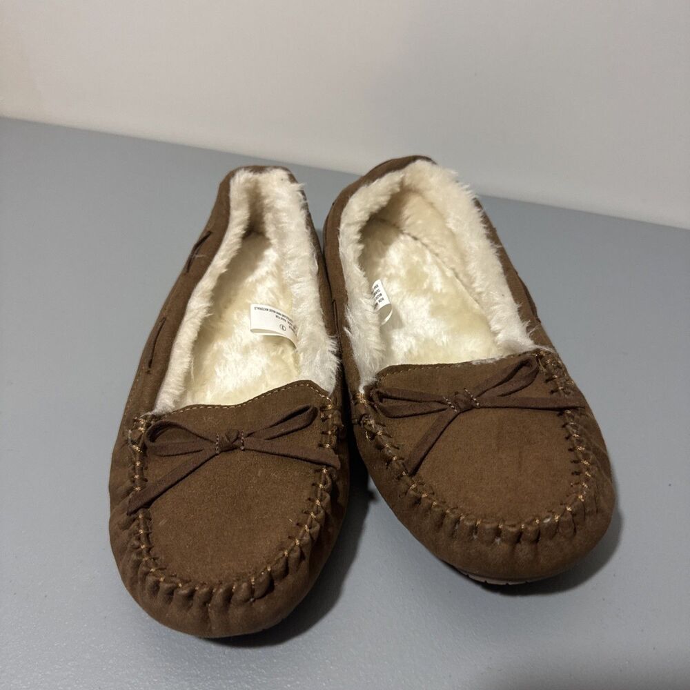 Cat & Jack Youth Girl's Shoes Slippers Slip On Brown Size 3